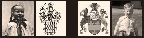 K&auml;ti and Graham with Family Crests